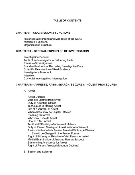 cidg organizational structure|(1)Criminal Investigation Manual .